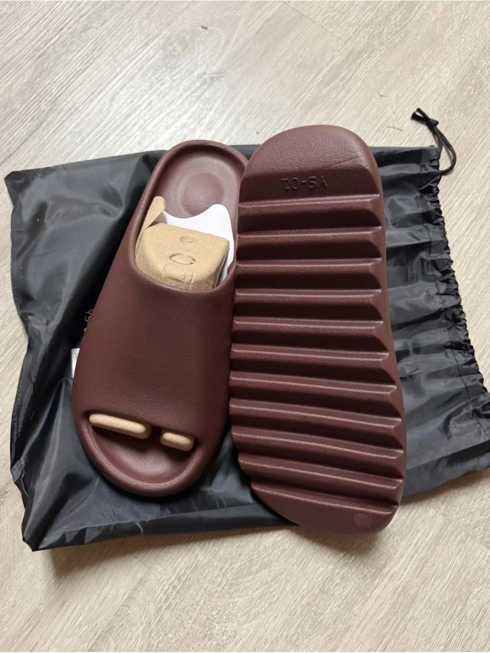 New Yeezy YS-01 Slide Fudge Brown ALL SIZES